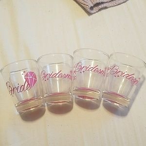 bridesmaid shot glasses